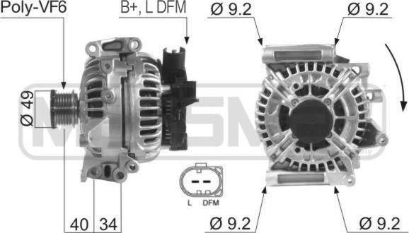 ERA 210273R - Генератор autozip.com.ua