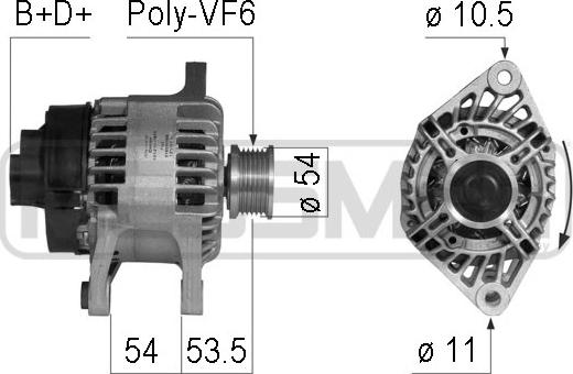 ERA 210751 - Генератор autozip.com.ua