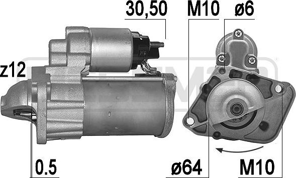 ERA 220997 - Стартер autozip.com.ua