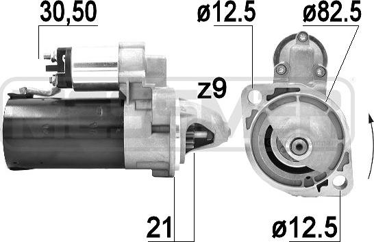 ERA 220911A - Стартер autozip.com.ua