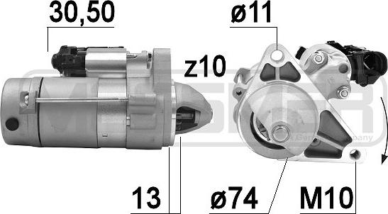 ERA 220928A - Стартер autozip.com.ua