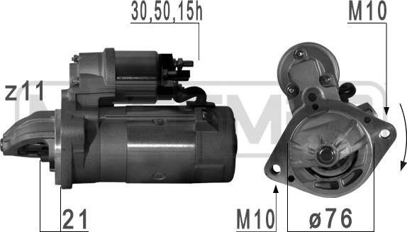 ERA 220457R - Стартер autozip.com.ua