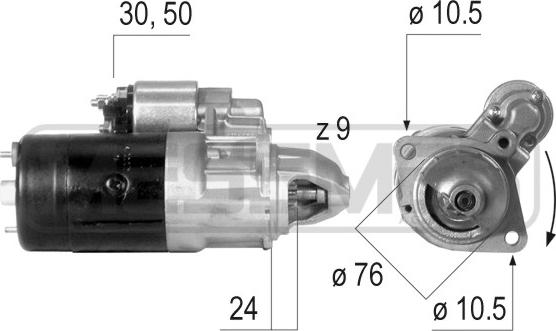 ERA 220091R - Стартер autozip.com.ua