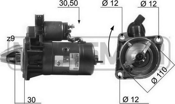 ERA 220050R - Стартер autozip.com.ua