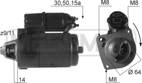 ERA 220051R - Стартер autozip.com.ua