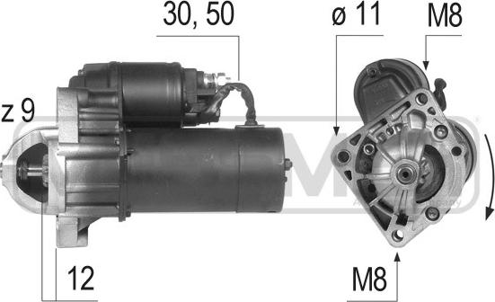 ERA 220057R - Стартер autozip.com.ua