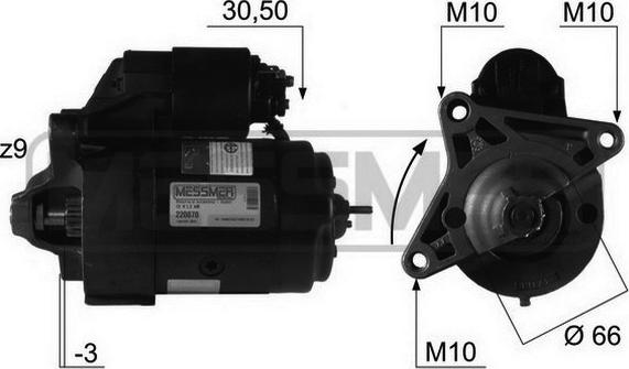 ERA 220070R - Стартер autozip.com.ua