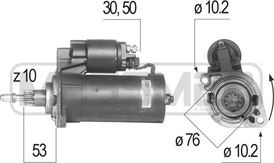 ERA 220144R - Стартер autozip.com.ua