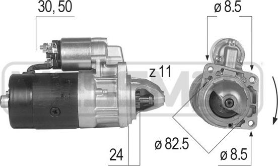 ERA 220106R - Стартер autozip.com.ua