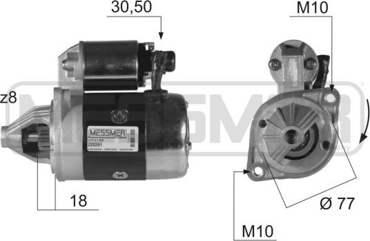 ERA 220391R - Стартер autozip.com.ua