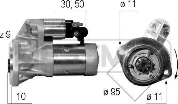 ERA 220208R - Стартер autozip.com.ua