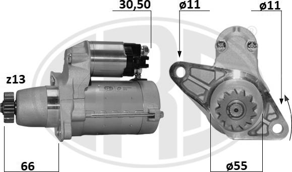 ERA 221062A - Стартер autozip.com.ua