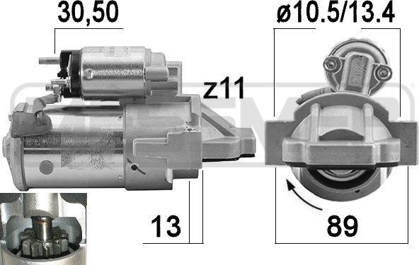 ERA 221023 - Стартер autozip.com.ua