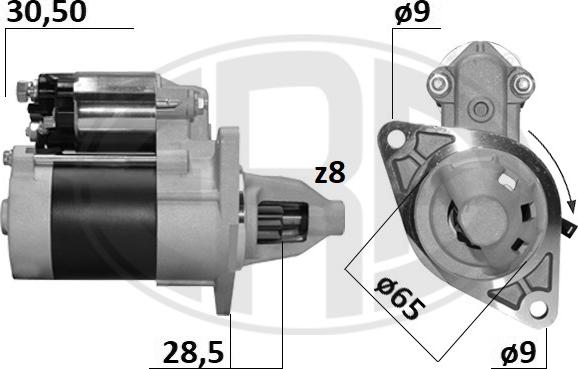 ERA 221077A - Стартер autozip.com.ua