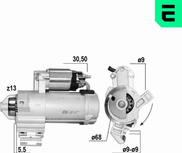 ERA 221185A - Стартер autozip.com.ua
