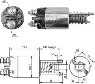 ERA ZM4651 - Тягове реле, стартер autozip.com.ua