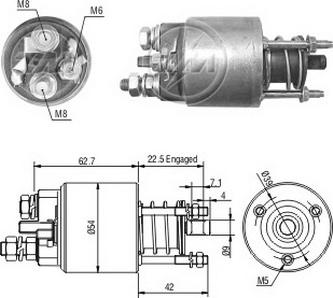 ERA ZM4395 - Тягове реле, стартер autozip.com.ua