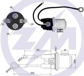 ERA ZM428 - Тягове реле, стартер autozip.com.ua