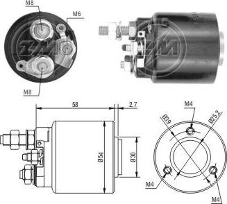 ERA ZM590 - Тягове реле, стартер autozip.com.ua