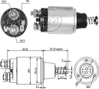 ERA ZM550 - Тягове реле, стартер autozip.com.ua