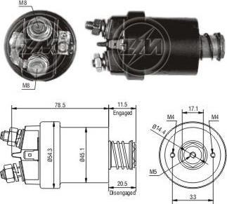 ERA ZM560 - Тягове реле, стартер autozip.com.ua