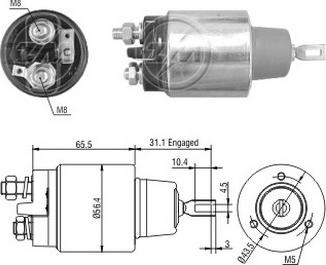 ERA ZM1575 - Тягове реле, стартер autozip.com.ua