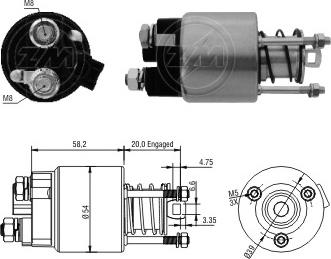 ERA ZM1397 - Тягове реле, стартер autozip.com.ua