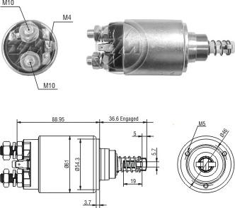 ERA ZM8640 - Тягове реле, стартер autozip.com.ua