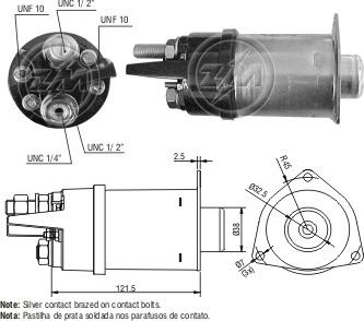 ERA ZM2460 - Тягове реле, стартер autozip.com.ua