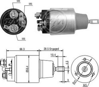 ERA ZM2775 - Тягове реле, стартер autozip.com.ua