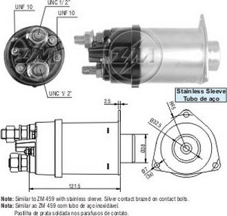 ERA ZM7459 - Тягове реле, стартер autozip.com.ua