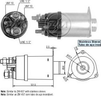 ERA ZM7457 - Тягове реле, стартер autozip.com.ua