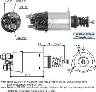 ERA ZM7361 - Тягове реле, стартер autozip.com.ua