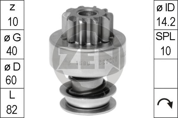 ERA ZN1600 - Провідна шестерня, стартер autozip.com.ua