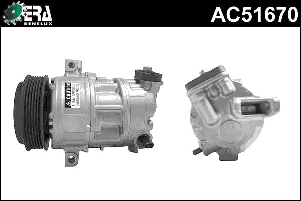 ERA Benelux AC51670 - Компресор, кондиціонер autozip.com.ua