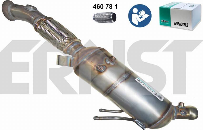 ERNST 910521 - Сажі / частковий фільтр, система вихлопу ОГ autozip.com.ua