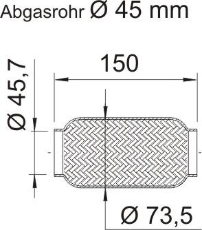 ERNST 460682 - Гофрована труба вихлопна система autozip.com.ua