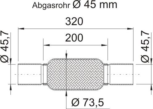 ERNST 460071 - Гофрована труба вихлопна система autozip.com.ua