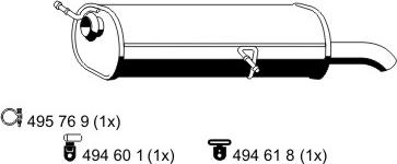 ERNST 505109 - Глушник вихлопних газів кінцевий autozip.com.ua