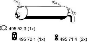 ERNST 501019 - Глушник вихлопних газів кінцевий autozip.com.ua