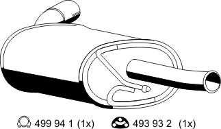 ERNST 515085 - Глушник вихлопних газів кінцевий autozip.com.ua