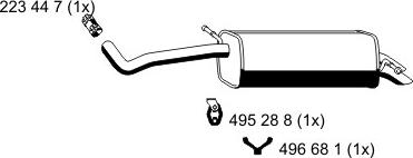 ERNST 645102 - Глушник вихлопних газів кінцевий autozip.com.ua