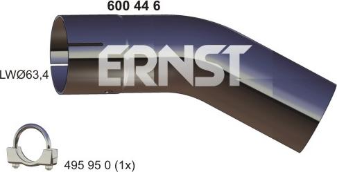 ERNST 600446 - Труба вихлопного газу autozip.com.ua