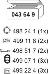 ERNST 043649 - Монтажний комплект, глушитель autozip.com.ua