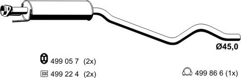 ERNST 042093 - Предглушітель вихлопних газів autozip.com.ua