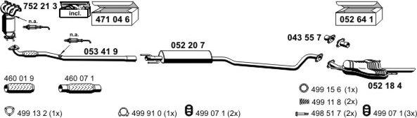 ERNST 050460 - Система випуску ОГ autozip.com.ua