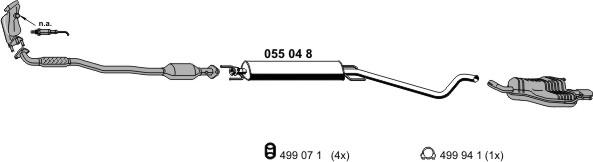 ERNST 050543 - Система випуску ОГ autozip.com.ua