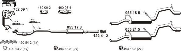 ERNST 050547 - Система випуску ОГ autozip.com.ua