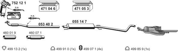 ERNST 050560 - Система випуску ОГ autozip.com.ua