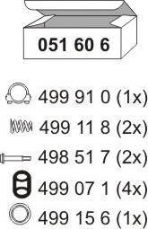 ERNST 051606 - Монтажний комплект, глушитель autozip.com.ua